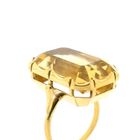 Image 3 of Gold ring set with synthetic yellow gemstone