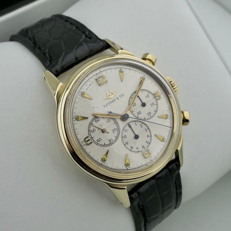 Image 12 of Movado 'Tiffany & Co' M95 Chronograph 49058; Vintage 14k gold men's watch