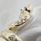 Image 6 of Gold ring with ruby ​​and zirconia