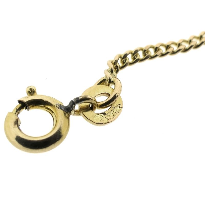 Image 7 of Gold gourmet link chain | 52 cm