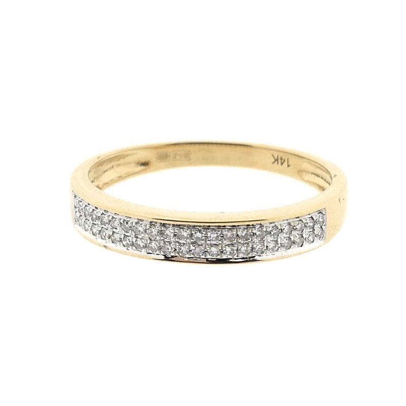 Image 5 of Gold ring with diamond | 0.21 ct.