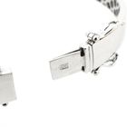 Image 6 of White gold slave bracelet with approx. 1.40 ct. diamonds; Size M