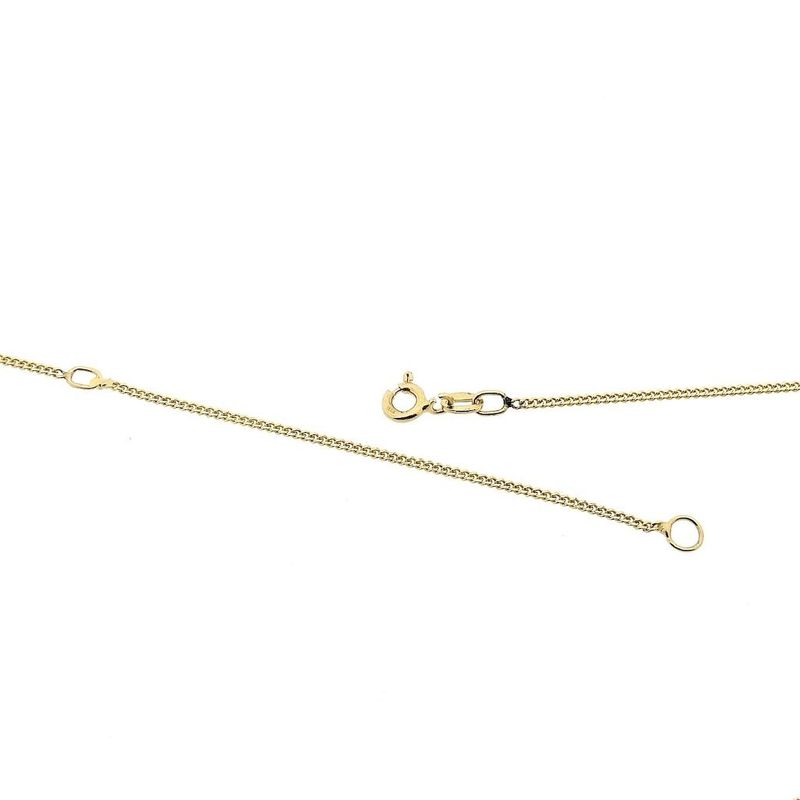 Image 5 of Gold gourmet link chain with garnet