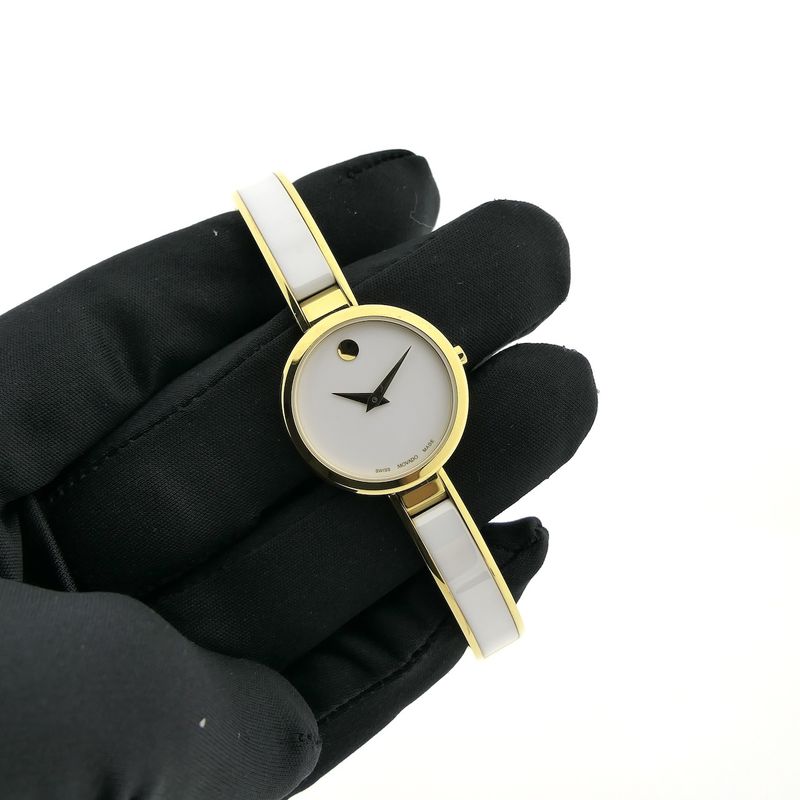 Image 12 of Movado Classic Moda; Women's cocktail watch with ceramic; 0607715