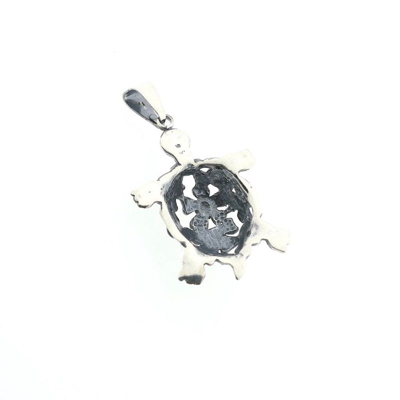 Image 6 of Silver pendant; Turtle