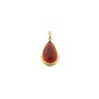 Image 1 of Gold pendant with carnelian