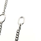 Image 8 of White gold gourmet link necklace | 44-49 cm