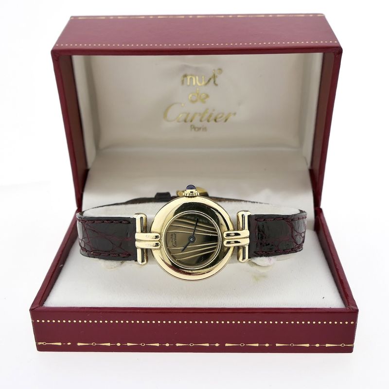 Image 7 of Cartier Colisee Vermeil 590002; Ladies watch
