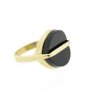 Image 7 of Gold ring with onyx