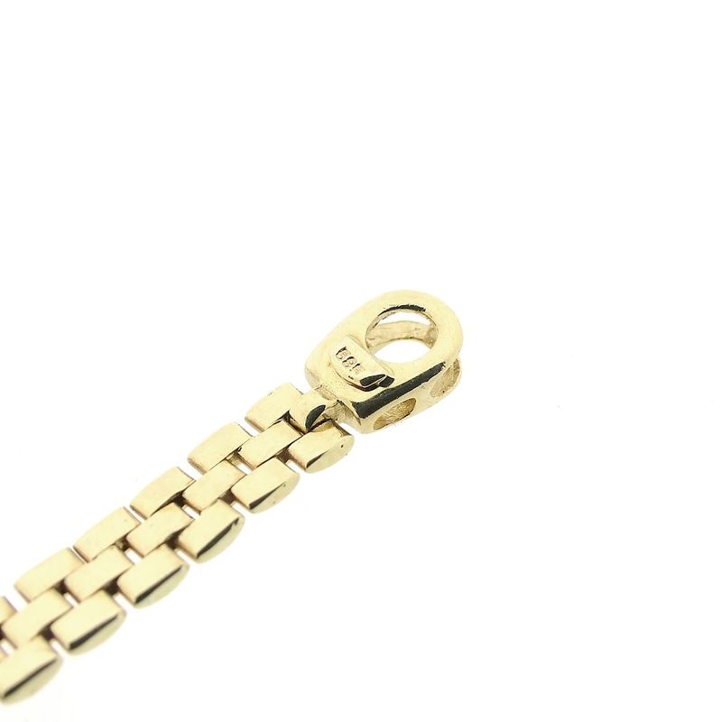 Image 6 of Two-tone gold panther link necklace