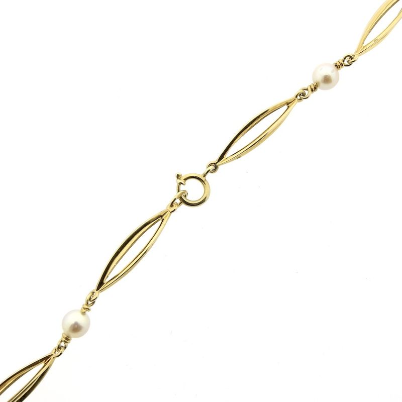 Image 7 of Golden fantasy necklace with pearls