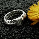 Image 2 of Silver Buddha to Buddha ring | Ben XS