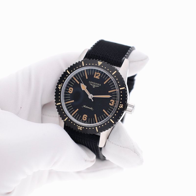 Image 6 of Longines Skin Diver 42mm L2.822.4.56.9; Automatic Men's Watch