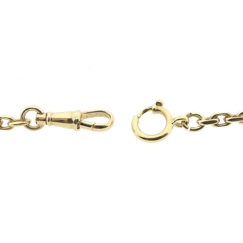 Image 4 of Gold anchor link necklace