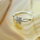 Image 8 of Silver entourage ring with zirconia