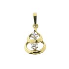 Image 1 of Golden fantasy pendant with diamond | 0.01 ct.