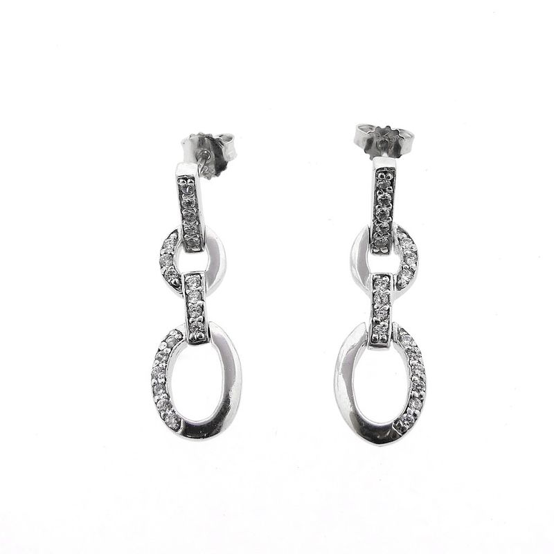 Image 7 of Silver earrings with zirconia
