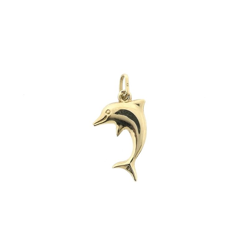 Image 1 of Golden dolphin pendant