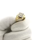 Image 9 of Two-tone gold signet ring with 0.09 ct diamond.