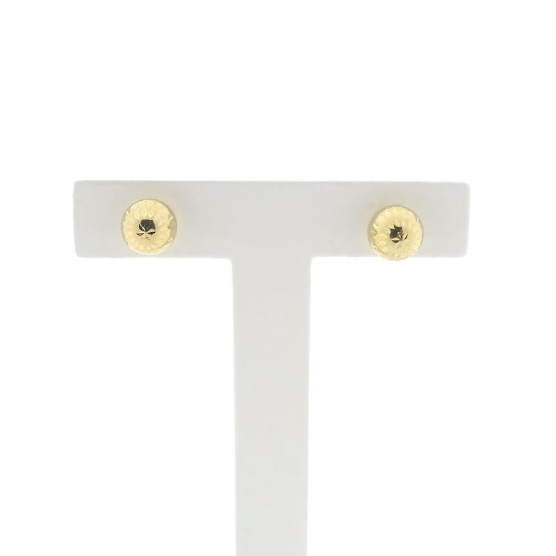 Image 1 of Gold subtle stud earrings | Sphere