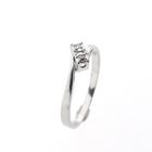 Image 4 of White gold ring with diamonds | 0.03 ct.