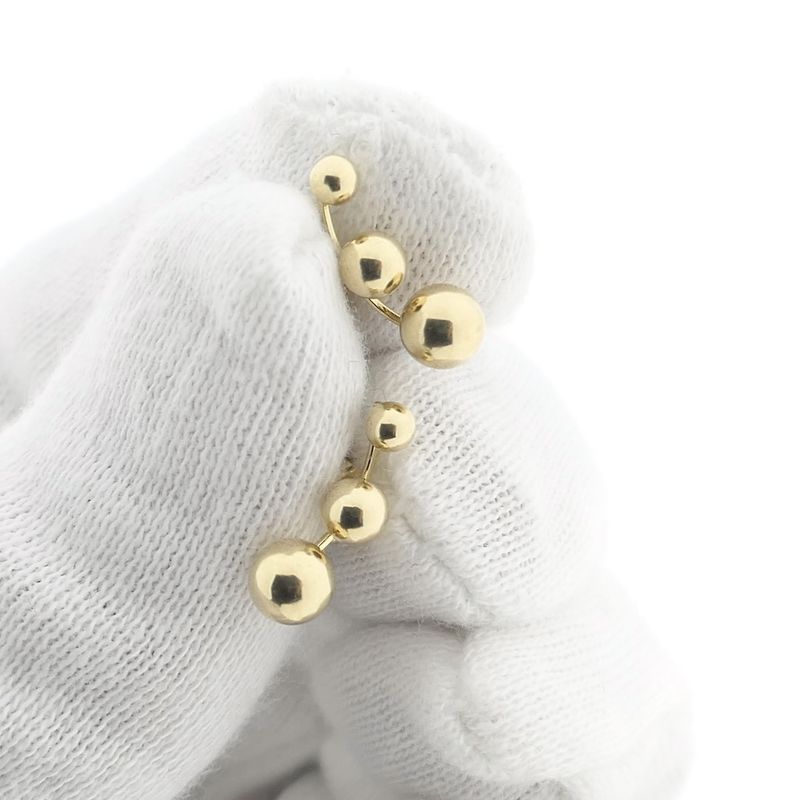 Image 12 of Gold stud earrings | Balls