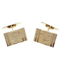 Gold cufflinks
