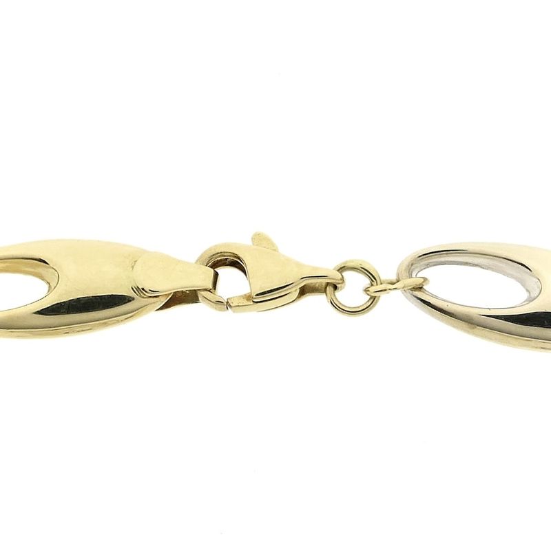 Image 5 of Two-tone gold fantasy link bracelet