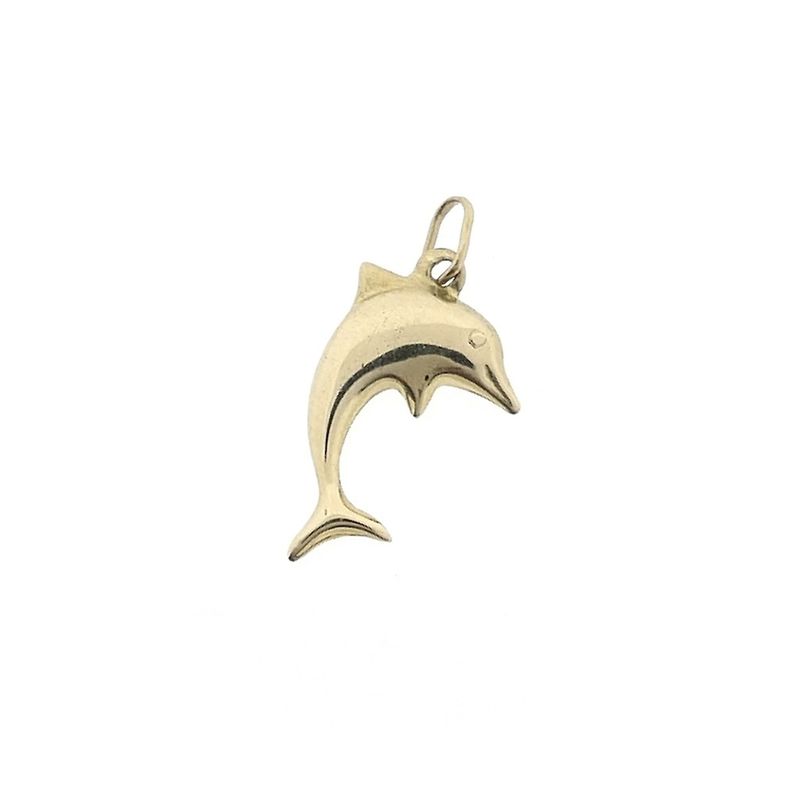 Image 2 of Golden dolphin pendant