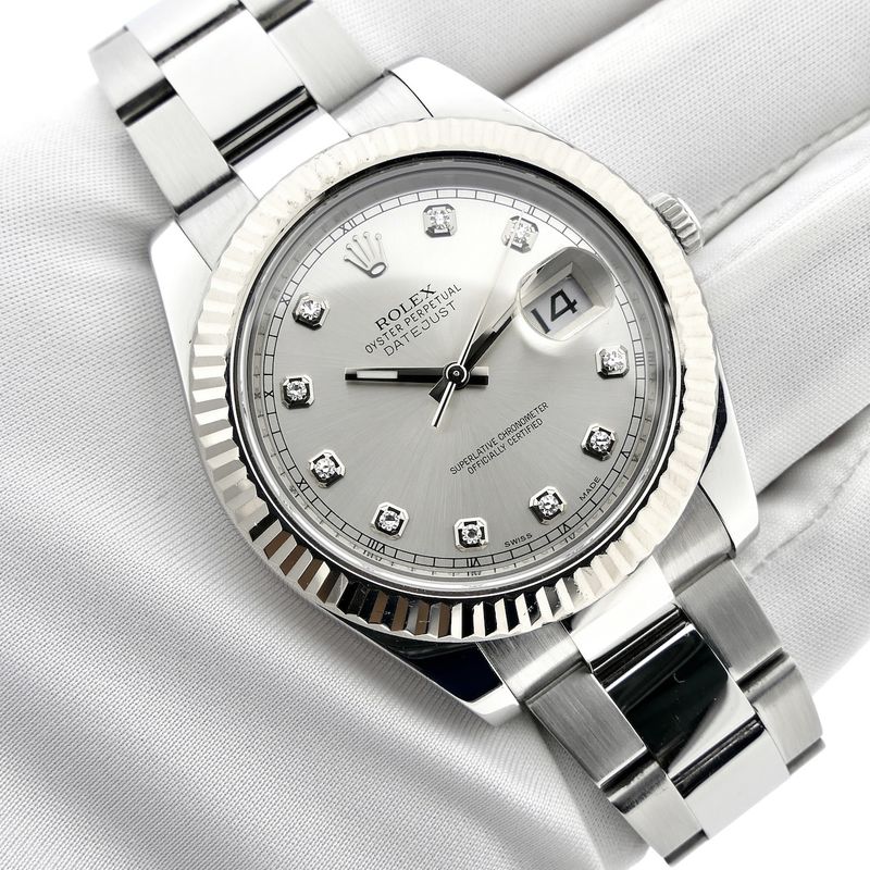 Image 11 of Rolex Datejust II 41mm 'Diamond Dial' 116334; Automatic men's watch