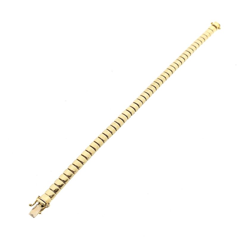 Afbeelding 7 van Gouden fantasieschakel armband