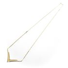 Image 8 of Gold necklace with a fixed pendant and diamond; 0.04 ct | 45.5 cm