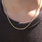 Image 8 of 9K Twisted Link Chain | 45.5cm