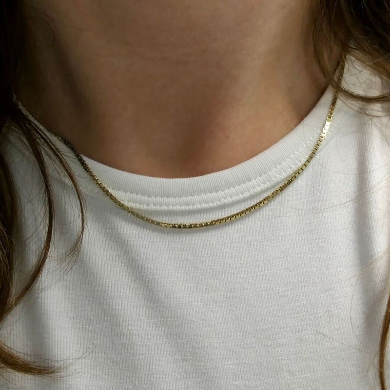 Image 7 of Golden Venetian link chain