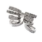 Image 3 of 18-karat exclusive white gold cocktail ring with 4.40 ct. diamonds.