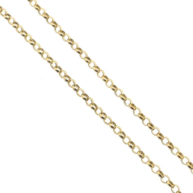 Image 3 of Gold jasseron link necklace | 42 cm