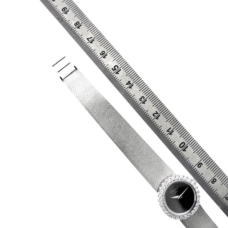 Image 13 of Chopard Geneva Cocktail Watch 2795/1; Vintage 18k white gold women's watch with diamonds