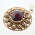 Image 7 of Vintage gold pendant with garnet