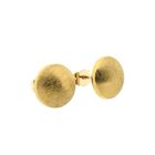 Image 5 of Gold matted stud earrings | Sphere