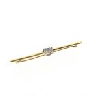 Image 3 of Gold brooch with zirconia