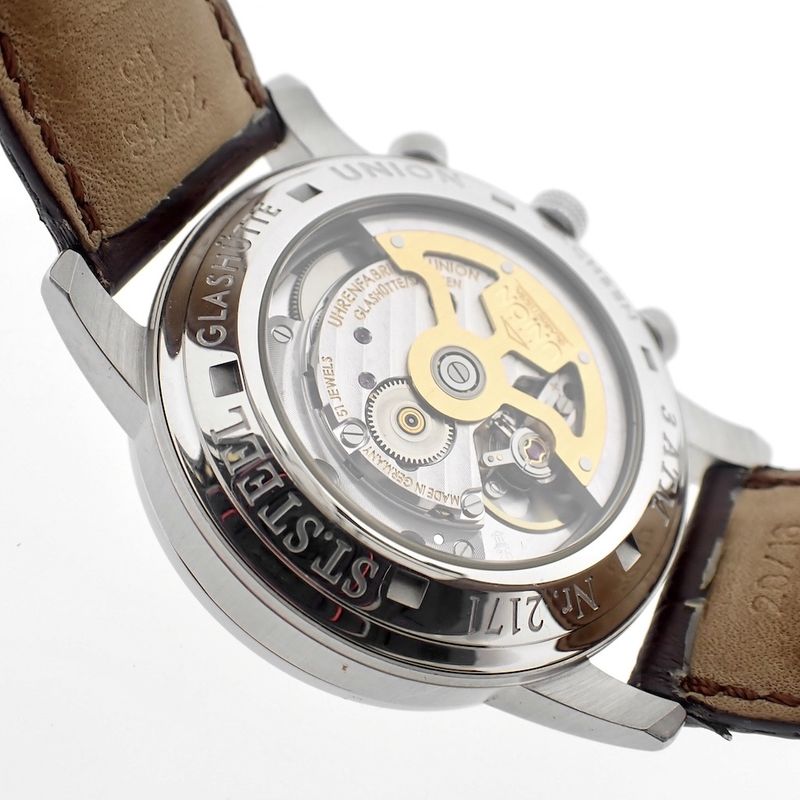 Image 8 of Union Glashütte Diplomat; Chronograph men's watch