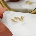 Image 2 of Gold wing stud earrings