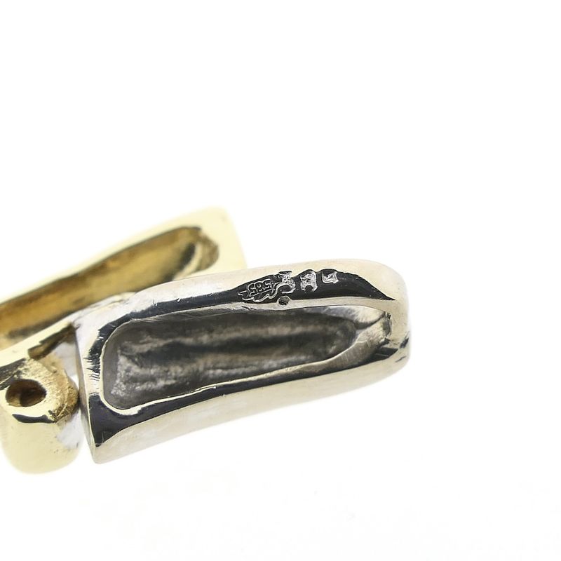 Image 4 of Two-tone gold pendant with zirconia