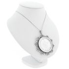 Image 4 of Silver pendant of 10 guilder coin of Juliana 1970.