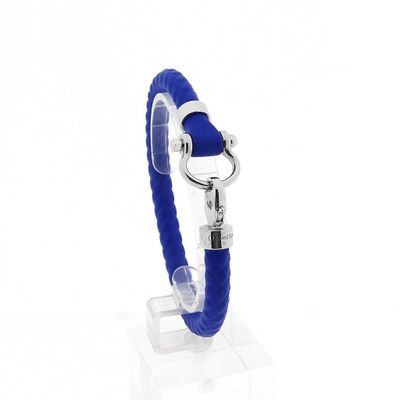 Image 1 of Omega Sailing Bracelet; Fresh Blue; Rubber; XL 23 cm