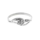 Image 4 of White gold ring with diamonds; 0.07 ct.
