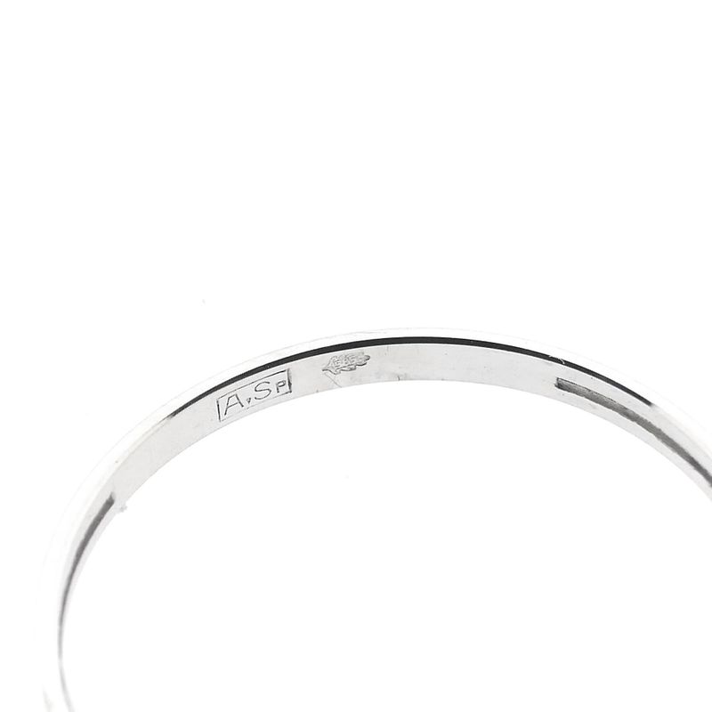 Image 8 of White gold ring with diamonds; 0.075 ct.