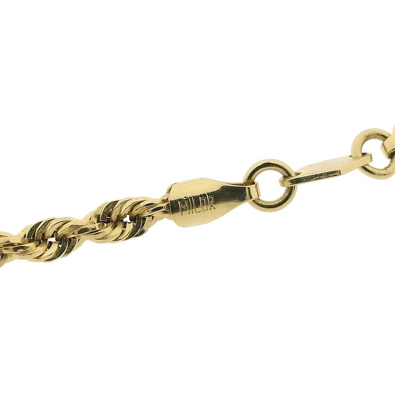 Image 6 of Gold twisted link chain | 45 cm