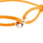 Image 4 of Forever Knots® Handmade Orange Satin Bracelet
