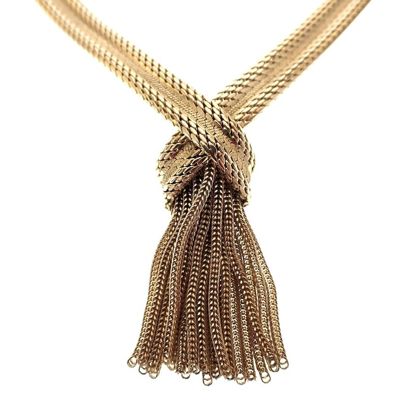 Image 7 of Luxurious gold braided necklace
